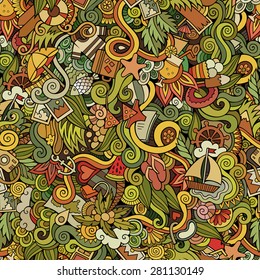 Seamless abstract pattern summer and travel background