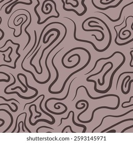 Seamless abstract pattern with swirls for wallpaper, textile, printing.