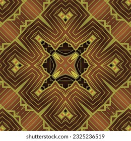 Seamless abstract pattern, symmetrical geometrical background.
