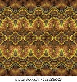Seamless abstract pattern, symmetrical geometrical background.