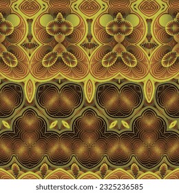 Seamless abstract pattern, symmetrical geometrical background.