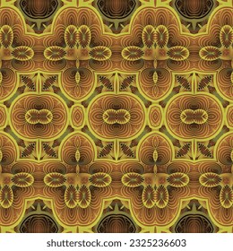 Seamless abstract pattern, symmetrical geometrical background.