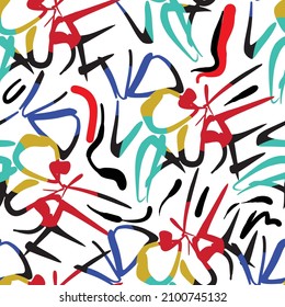 seamless abstract pattern. Textile pattern, colorful geometric print pattern for textile design and fabrics.
