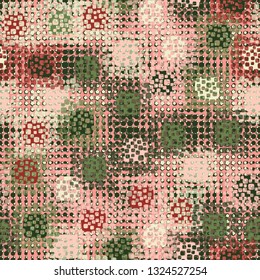 Seamless abstract pattern. Texture on the basis of bloated squares.
Background consisting of small stars and round spots. Edited.