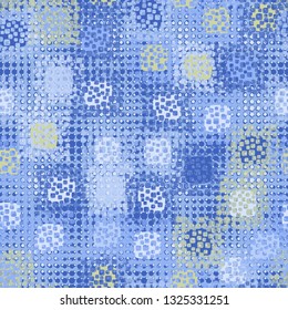 Seamless abstract pattern. Texture on the basis of bloated squares.
Background consisting of small stars and round spots. Edited.