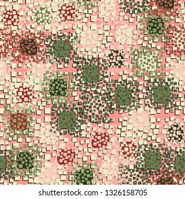 Seamless abstract pattern. Texture on the basis of bloated squares.
Background consisting of pseudoconvex rounded squares.