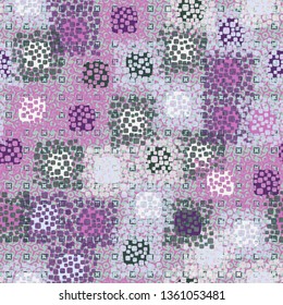 Seamless abstract pattern. Texture on the basis of bloated squares.
The background consists of small squares and tilted four-pointed stars.