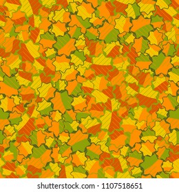 Seamless abstract pattern. This color texture is made up of seven-pointed stars. Fashionable background. The drawing can be easily edited. The image is covered with a network of thin diagonal lines.