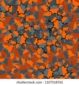 Seamless abstract pattern. This color texture is made up of seven-pointed stars. Fashionable background. The drawing can be easily edited.