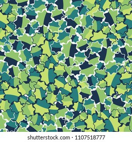 Seamless abstract pattern. This color texture is made up of seven-pointed stars. Fashionable background. The drawing can be easily edited.