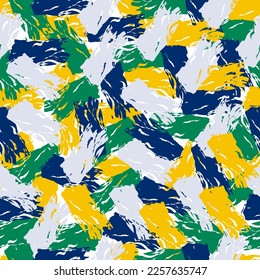 Nahtlose abstrakte Muster von zerrissenen Flecken auf weißem Hintergrund. Ideal für Verpackungen, Textilien, Hintergründe, Decken. Vektorgrafik.