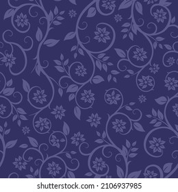 Seamless abstract pattern trendy dark blue colors simple fashion trend
