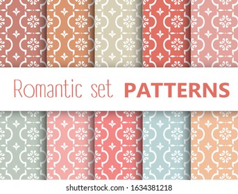 Seamless abstract pattern trendy pastel colors simple fashion trend