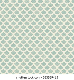 seamless abstract pattern in turquoise and beige on texture background