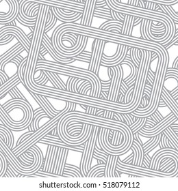 Seamless abstract pattern. Twisted lines. Vector illustration