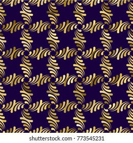 Seamless abstract  pattern. Twisted lines. Vector illustration.
