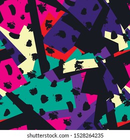 Seamless abstract pattern. Urban wallpaper.