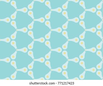 Seamless Abstract pattern vector Chain design yellow on blue background. Print for wallpaper, textile, fashion. 