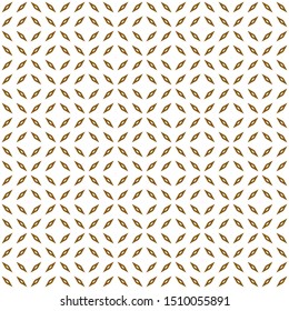 Seamless abstract pattern vector. Design halftone of diagonal rhombus gold on white. Design print for illustration, texture, wallpaper, background. Set 4