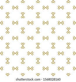 Seamless abstract of pattern vector. Design modern style corner and diagonal line of gold on white background. Design print for illustration, texture, textile, wallpaper, background. Set 8