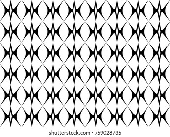 Seamless abstract pattern vector. Design black on white background.