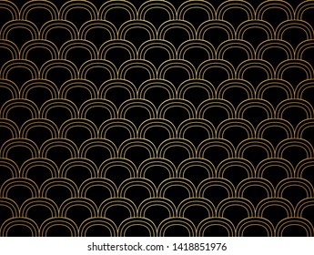 Seamless Abstract Pattern. Vector Geometric background. Art Deco Illustration.