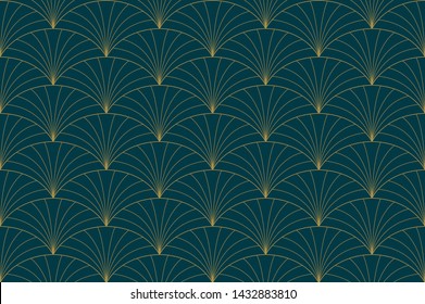 Seamless Abstract Pattern. Vector Geometric background. Art Deco Illustration.