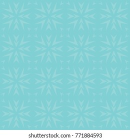 Seamless abstract pattern vector. Grid leaf baby blue on blue background. Design print for wallpaper, textile, background.