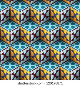 Seamless abstract pattern. Vector illustration.