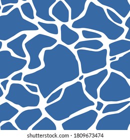Seamless abstract pattern. Vector illustration. The waves on the sea. 