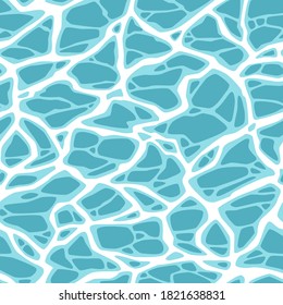 Seamless abstract pattern. Vector illustration. The waves on the sea. 