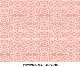 Seamless abstract pattern vector. Mosaic design light pink on pink. Design print for textile, fabric, wallpaper, background.