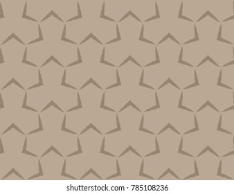 Seamless abstract pattern vector. Mosaic design brown on light brown. Design print for textile, fabric, wallpaper, background.