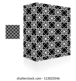 Seamless abstract pattern. Vector packaging box.