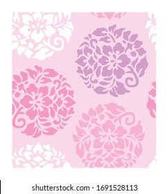 Seamless abstract pattern. Vector pink background. Trendy Geometric ornament. Stylish graphic pattern.