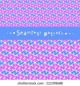 Seamless abstract pattern. Vector template.