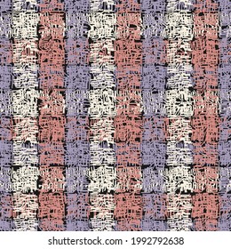 Patrón abstracto de franjas verticales y horizontales. Tartán.
