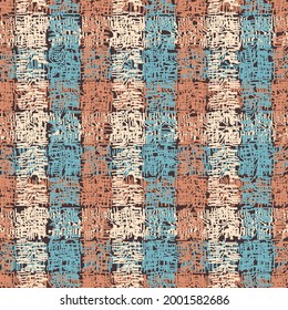 Seamless abstract pattern from vertical and horizontal stripes. Tartan.
