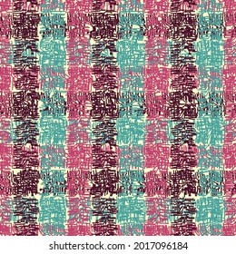 Seamless abstract pattern from vertical and horizontal stripes. Tartan.
