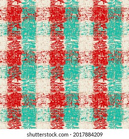 Seamless abstract pattern from vertical and horizontal stripes. Tartan.
