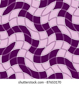 Seamless abstract pattern with violet tiles