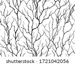 Seamless abstract pattern. Wattle plant. Texture with cracks. Fabric design, background.
