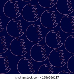Seamless abstract pattern with wave shapes.