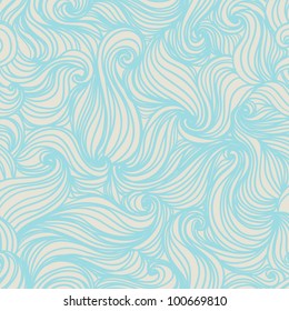 Seamless abstract pattern, waves background, wallpaper