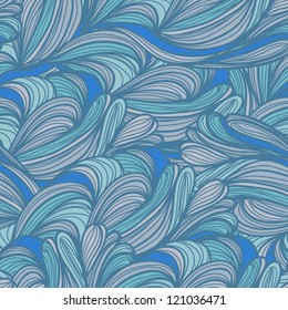 Seamless abstract pattern,  waves background, wallpaper