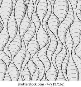 Seamless abstract pattern, waves background. Vector illustration (eps10)