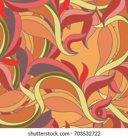 Seamless abstract pattern waves and curls.