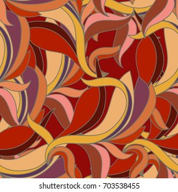 Seamless abstract pattern waves and curls.