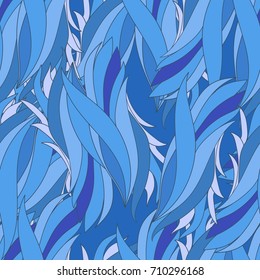 Seamless abstract pattern waves and curls.