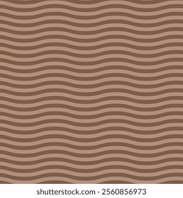 Seamless abstract pattern waves fashion mocha mousse color for fabric design